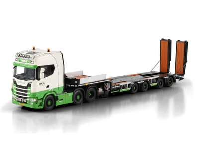 WSI WSI Scania S Highline 6x2 met 4-assige dieplader HKA