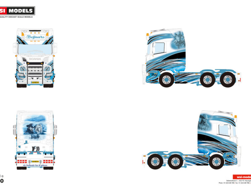 WSI WSI Scania S Highline 6x2 twin steer BELJAARS