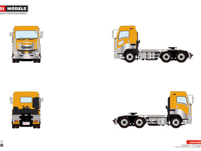 WSI WSI Isuzu Giga full-cab midroof yellow ISUZU