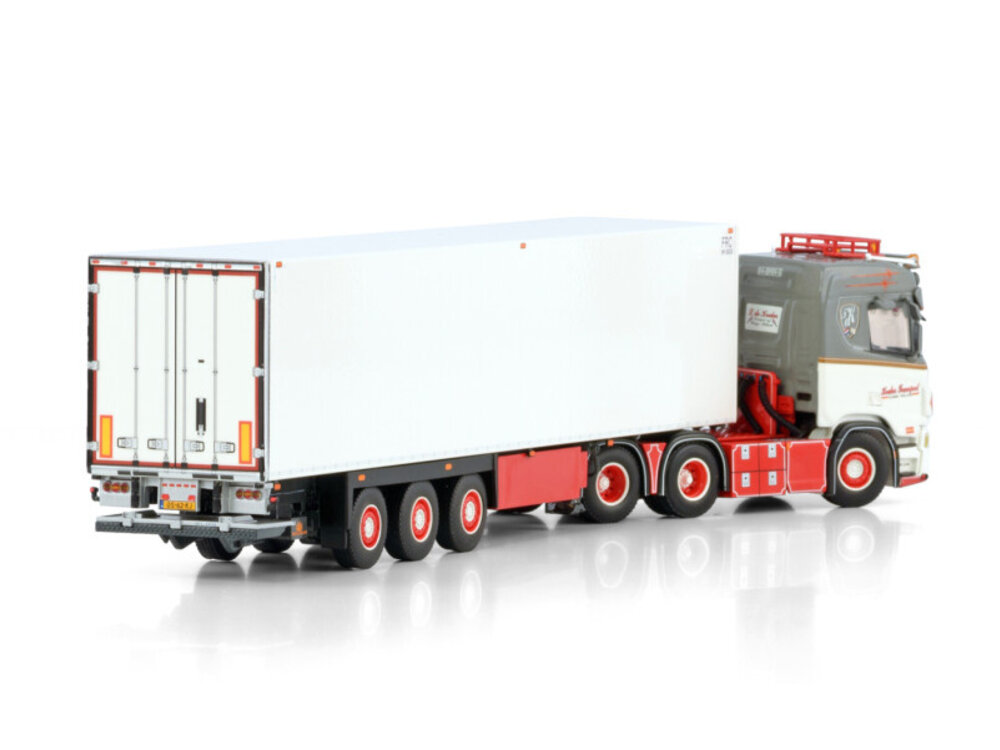 WSI WSI Scania R Normal  6X2  with 3-axle reefer trailer DE KRAKER