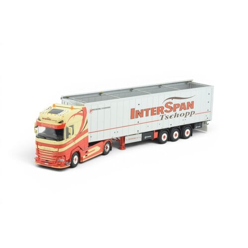 Tekno Tekno DAF XG+ with 3-axle walkingfloor trailer INTERSPAN TSCHOPP