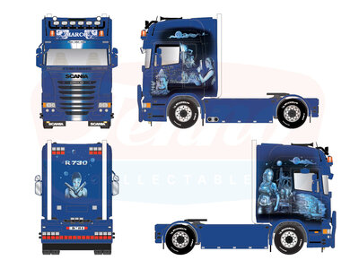 Tekno Tekno Scania R6 Streamline Topline MARCO NOWOTTNIK "TOMB RAIDER"