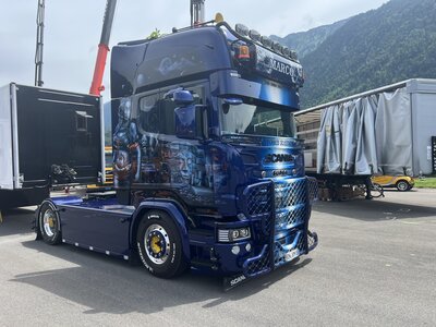 Tekno Tekno Scania R6 Streamline Topline MARCO NOWOTTNIK "TOMB RAIDER"