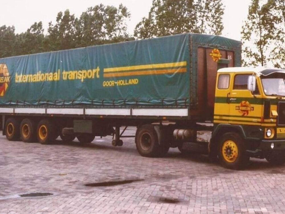 WSI WSI Volvo F88 4x2 with 3-axle classic curtainside trailer G.J. WIBBELINK