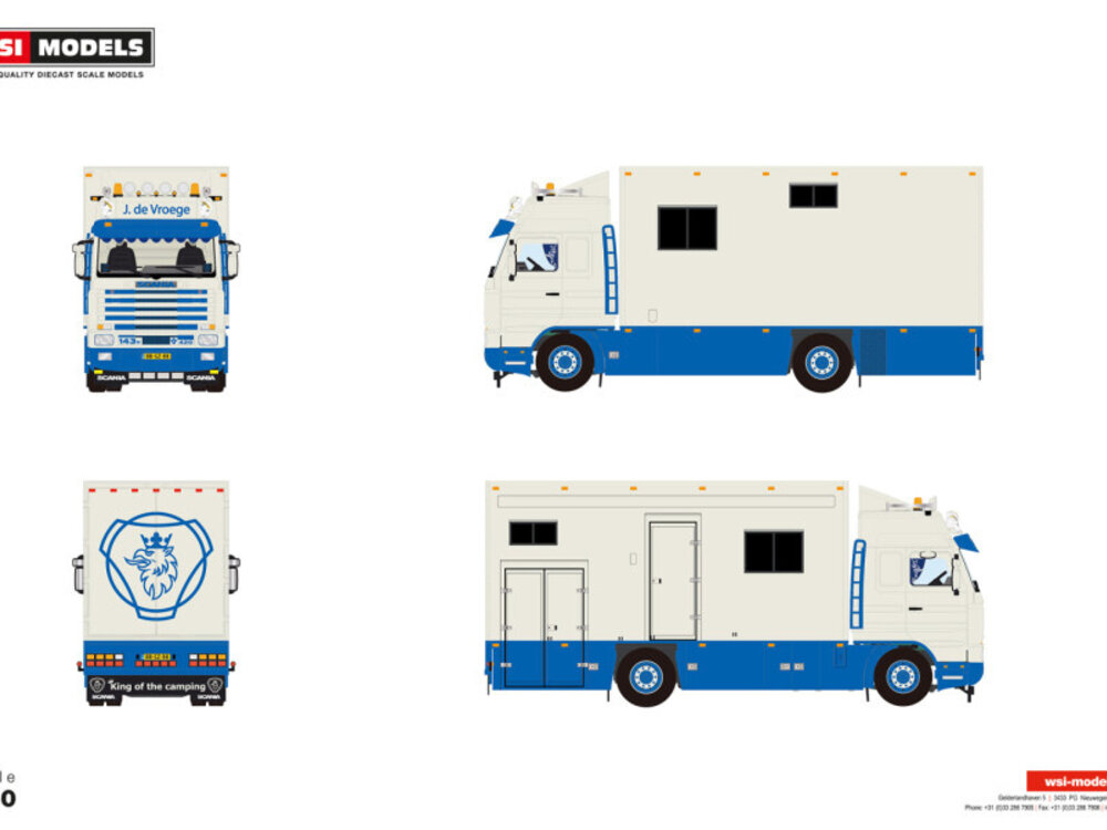 WSI WSI Scania 143H streamline rigid truck J. DE VROEGE