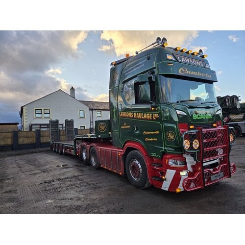 WSI WSI Scania S770 6x2 + 4-axle Broshuis lowloader LAWSONS COCKERMOUTH Cumbria England