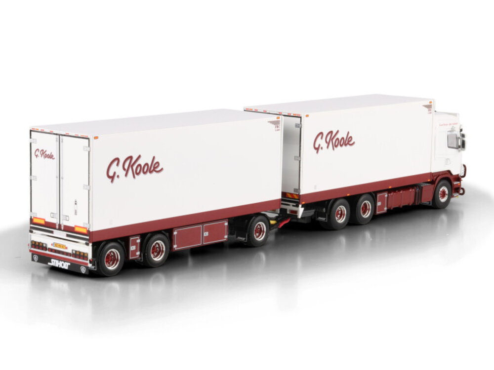WSI WSI Scania R5 highline reefer truck with drawbar trailer G. KOOLE