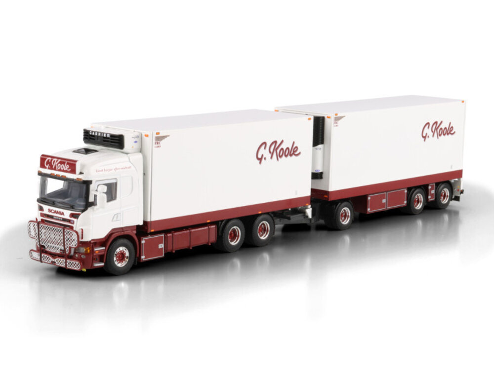 WSI WSI Scania R5 highline koelwagen met drawbar trailer G. KOOLE