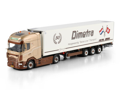 WSI WSI DAF XG+ 4x2 with 3-axle reefer trailer DIMETRA
