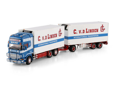 WSI WSI Scania R4 motorwagen 6x2 met 3-as koeloplegger C. V.D. LINDEN