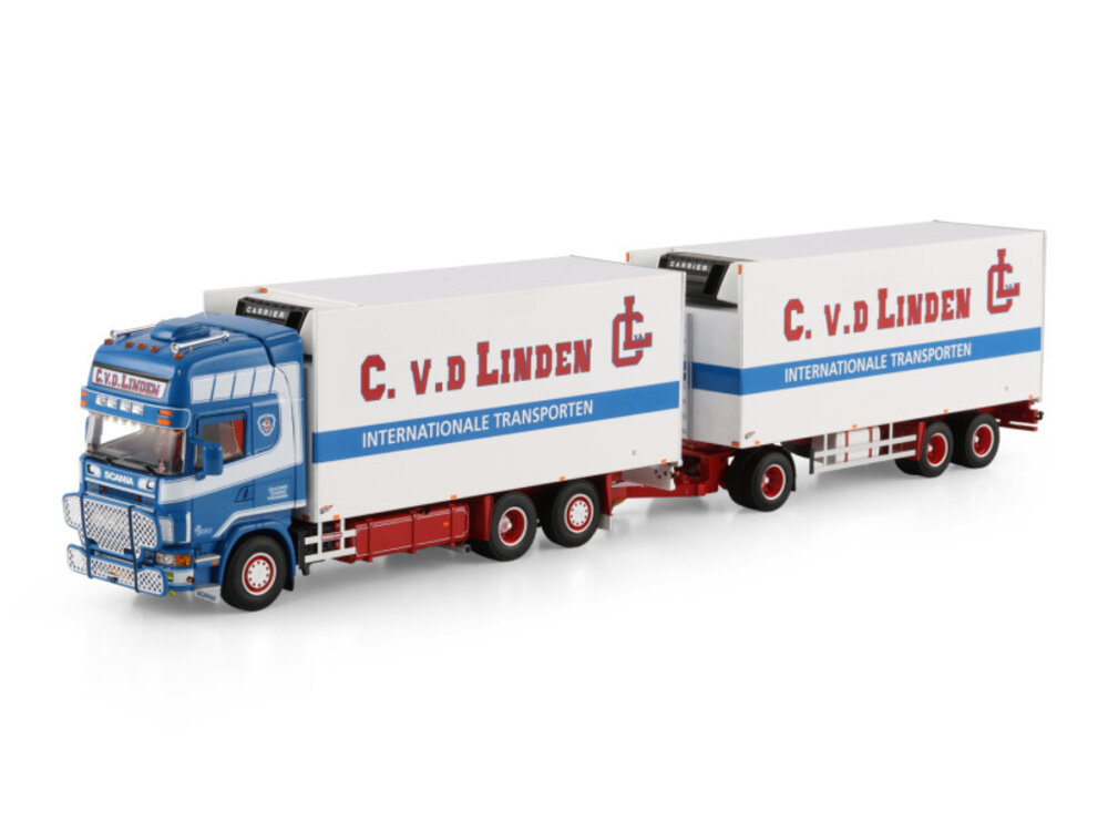 WSI WSI Scania R4 Rigid truck 6x2 with 3-axle reefer trailer C. V.D. LINDEN