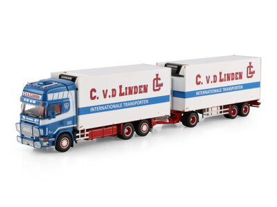 WSI WSI Scania R4 Rigid truck 6x2 with 3-axle reefer trailer C. V.D. LINDEN