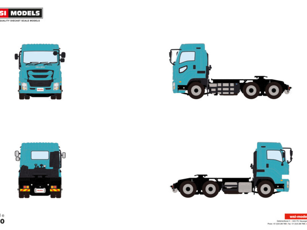 WSI WSI Isuzu Giga full-cab midroof light green ISUZU