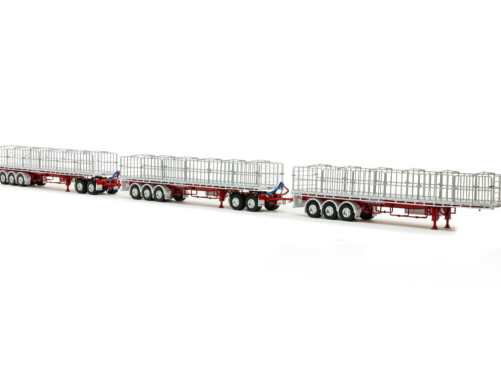 Drake collectibles Drake Triple road train trailer + 3 axle +2 dolly's - 2 axle DAWSON'S HAULAGE