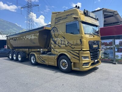 Tekno Tekno MAN TGX GX 4x2 met 3-assige Meiller kipper ECKERT