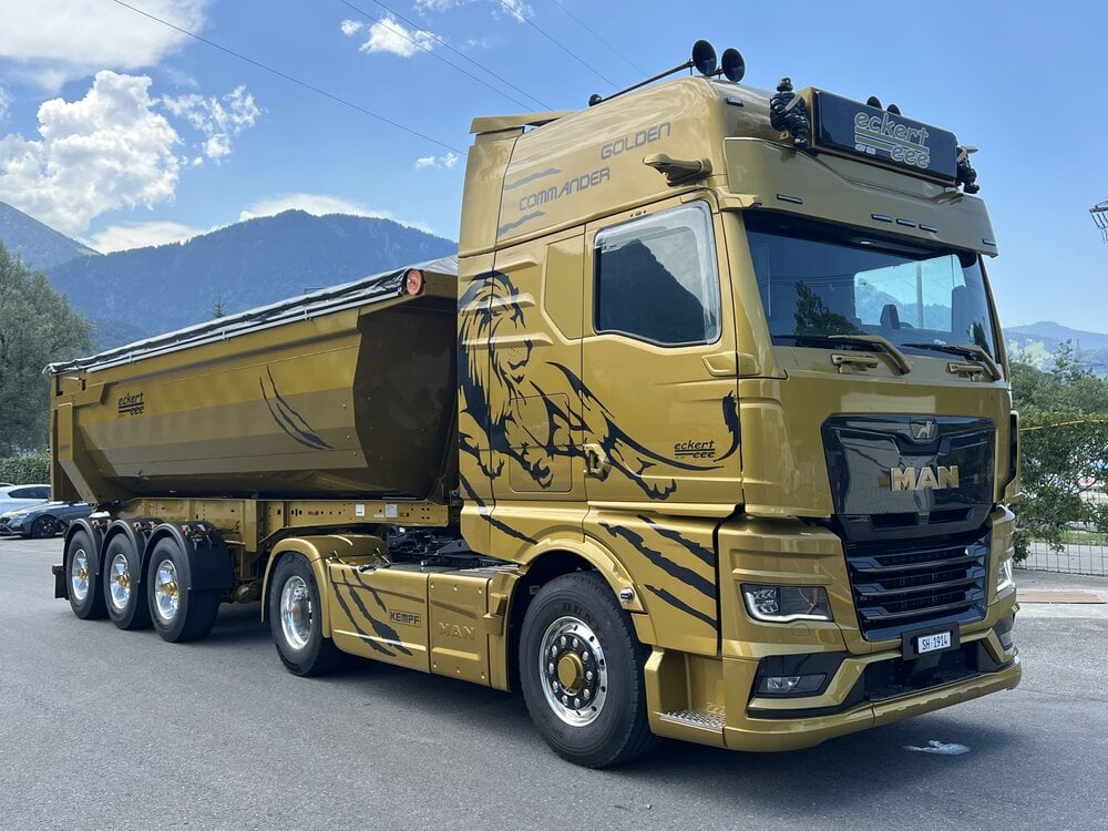 Tekno Tekno MAN TGX GX 4x2 met 3-assige Meiller kipper ECKERT