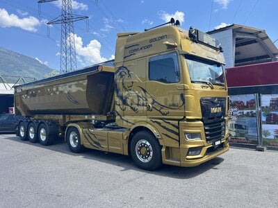 Tekno Tekno MAN TGX GX 4x2 met 3-assige Meiller kipper ECKERT
