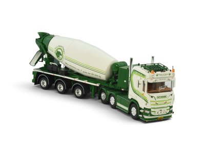 Tekno Tekno Scania Next Gen R530-V8 with concrete mixer trailer PATRICK VAN DER HOEVEN