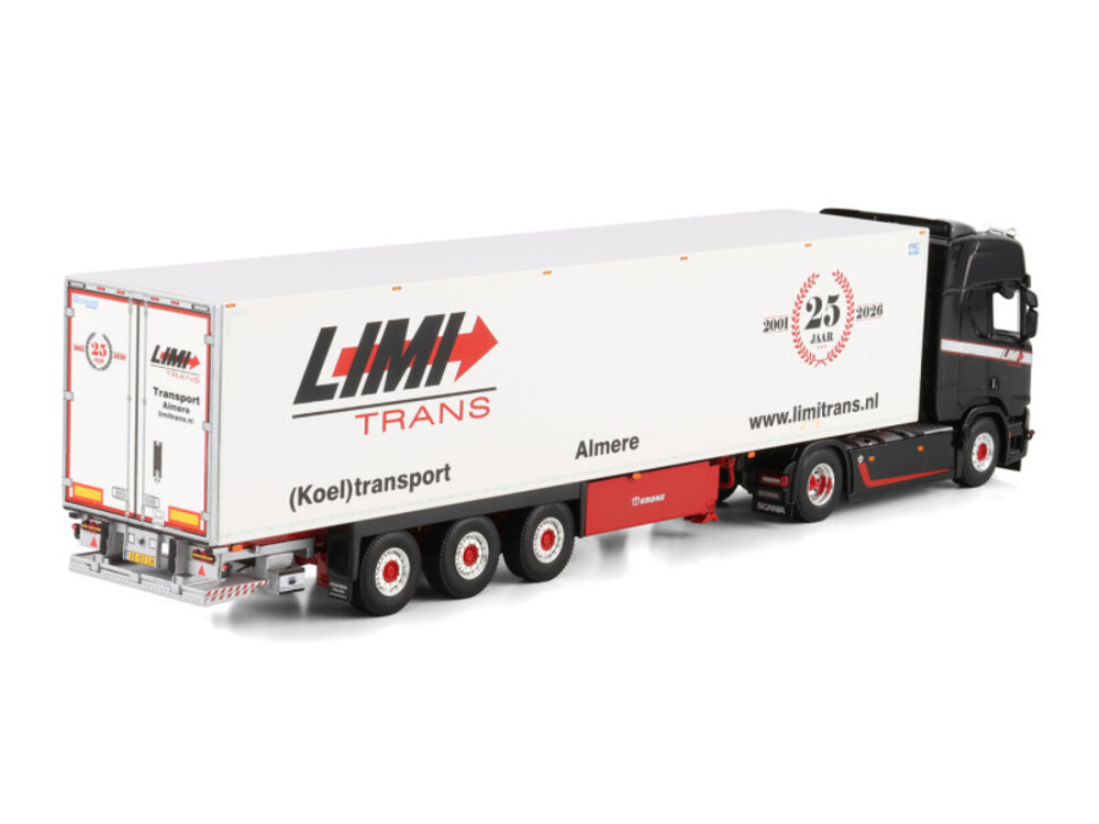 WSI WSI Scania R Highline 4x2 met 3-as koeloplegger LIMI TRANS