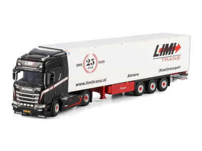 WSI WSI Scania R Highline 4x2 met 3-as koeloplegger LIMI TRANS