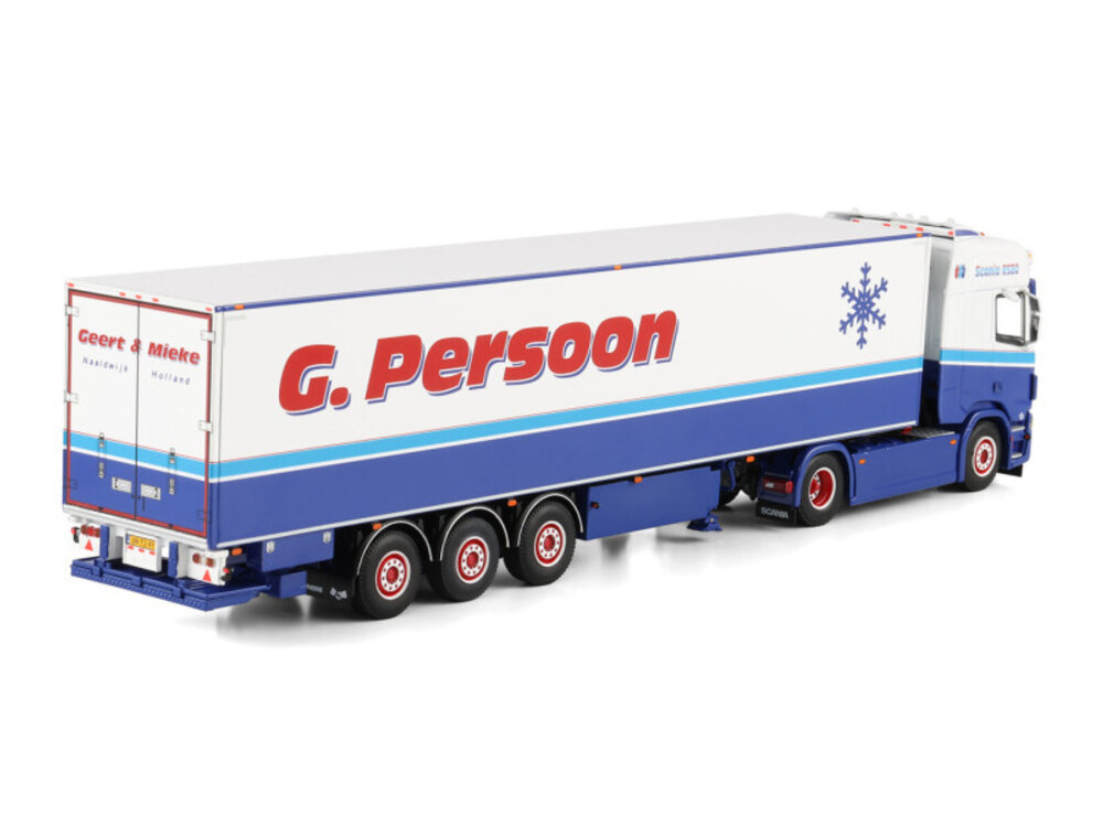WSI WSI Scania R Highline 4x2 with 3-axle reefer trailer  G. PERSOON