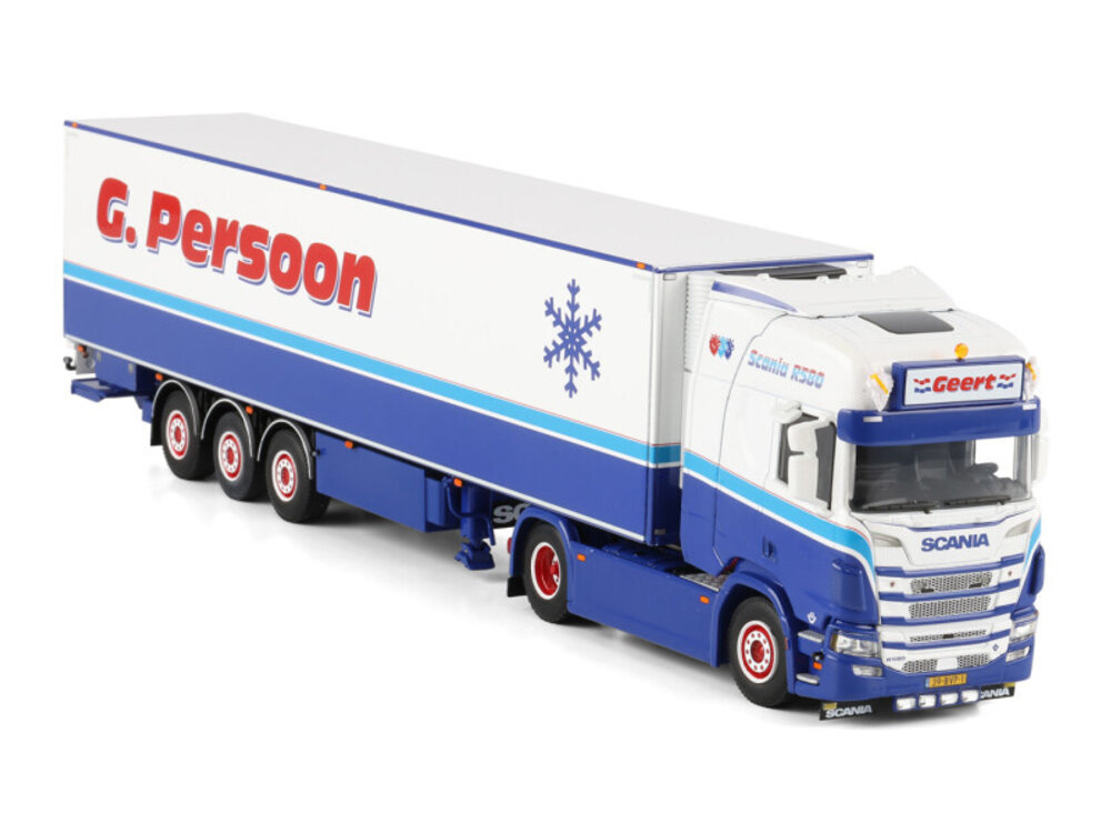 WSI WSI Scania R Highline 4x2 met 3-as koeloplegger G. PERSOON