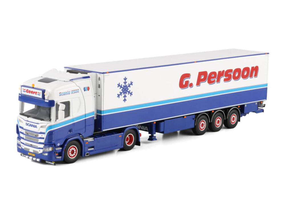 WSI WSI Scania R Highline 4x2 met 3-as koeloplegger G. PERSOON