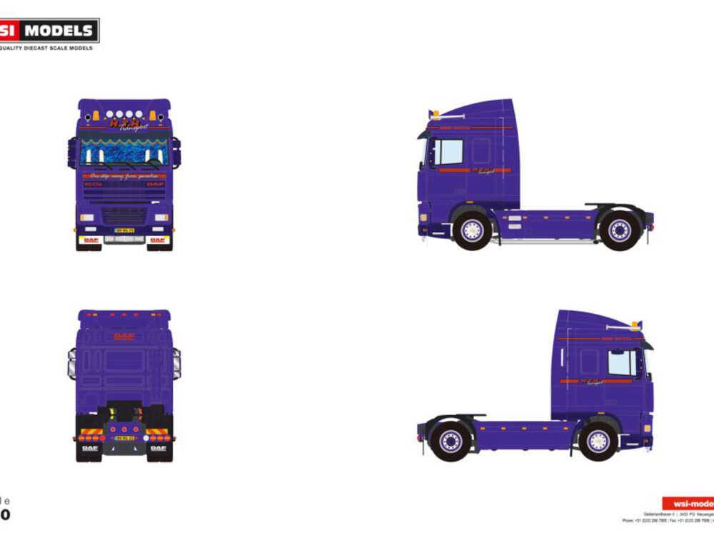 WSI WSI DAF 95XF space cab 4x2 H.T.H. TRANSPORT
