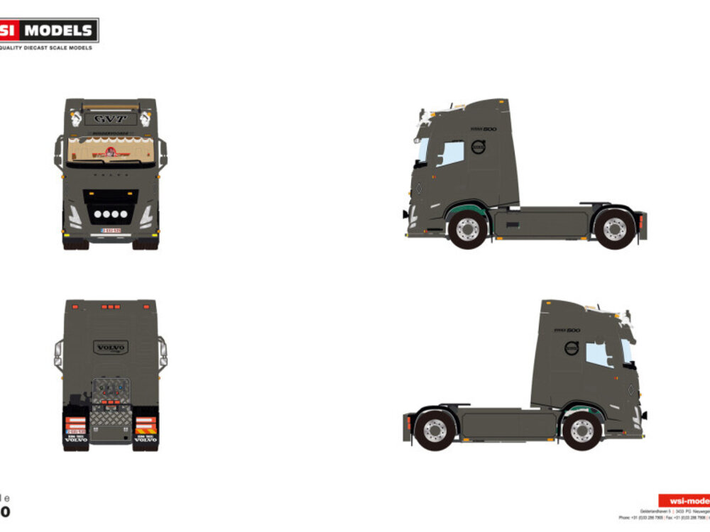 WSI WSI Volvo FH Aero Globetrotter 4x2 GVT TRANSPORT BRUGGE