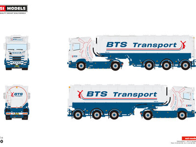 WSI WSI Scania S Normal 4x2 with 3-axle animalfeed bulk trailer BTS TRANSPORT