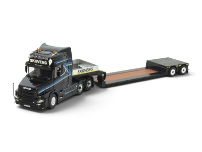 Tekno Tekno Scania Tuft 6x4 with 2-axle Broshuis lowloader SKOVENG