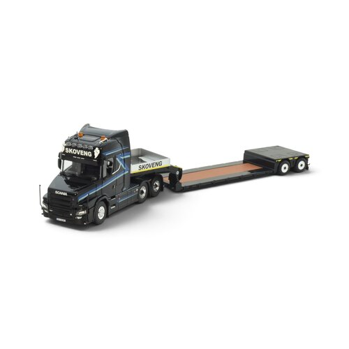 Tekno Tekno Scania Tuft 6x4 with 2-axle Broshuis lowloader SKOVENG