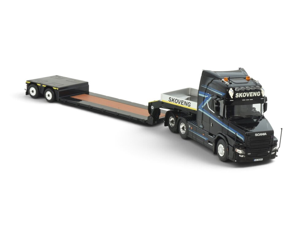 Tekno Tekno Scania Tuft 6x4 with 2-axle Broshuis lowloader SKOVENG