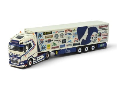 Tekno Tekno DAF XG+ 4x2 with 3-axle reefer trailer SCHEUFLER SPENDENTRUCK 2025