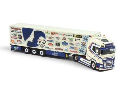 Tekno Tekno DAF XG+ 4x2 met 3-assige koeloplegger SCHEUFLER SPENDENTRUCK 2025