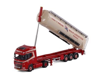 Cavallino Cavallino DAF XG+ 4x2 met 3-as bulkoplegger VAN 'T KRUIS
