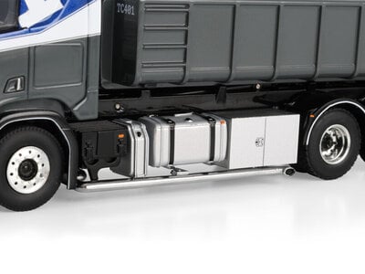 WSI WSI Scania R Highline 6x2 riged truck with hooklift system with 4-axle hooklift container trailer + 15m3 container TC-TRADING