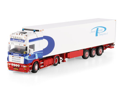 WSI WSI Scania 4-serie Topline 4x2 met 3-assige koeloplegger MARCEL POST