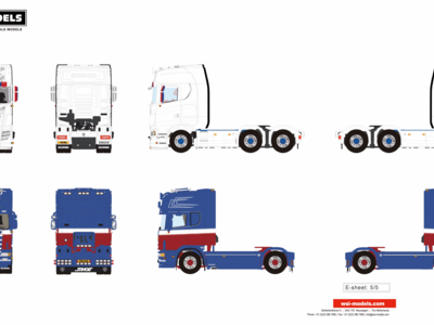 WSI WSI Scania tractor set (Scania S770 - Scania 4-serie) MACNIEL SHELLFISH SCOTLAND