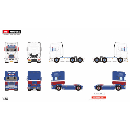 WSI WSI Scania tractor set (Scania S770 - Scania 4-serie) MACNIEL SHELLFISH SCOTLAND