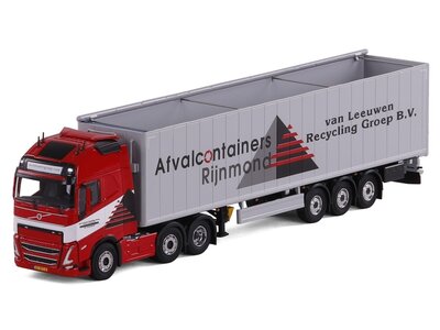 Cavallino Cavallino Volvo FH5 Glob. 4x2 met 3-as schuifvloeren oplegger VAN LEEUWEN RECYCLING