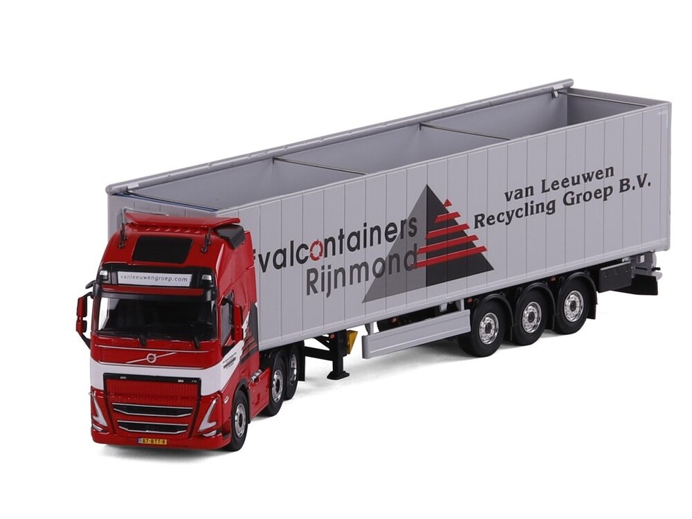 Cavallino Cavallino Volvo FH5 Glob. 4x2 met 3-as schuifvloeren oplegger VAN LEEUWEN RECYCLING