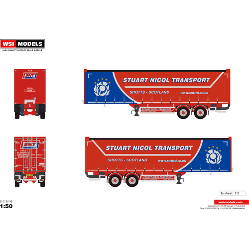 WSI WSI 2-axle city trailer SNT Stuart Nicol Transport