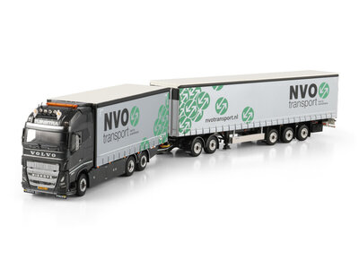 WSI WSI Volvo FH5 Globetrotter XL 6x2 8-axle riged truck road train + LZV dolly low TUINSTRA TRANSPORT