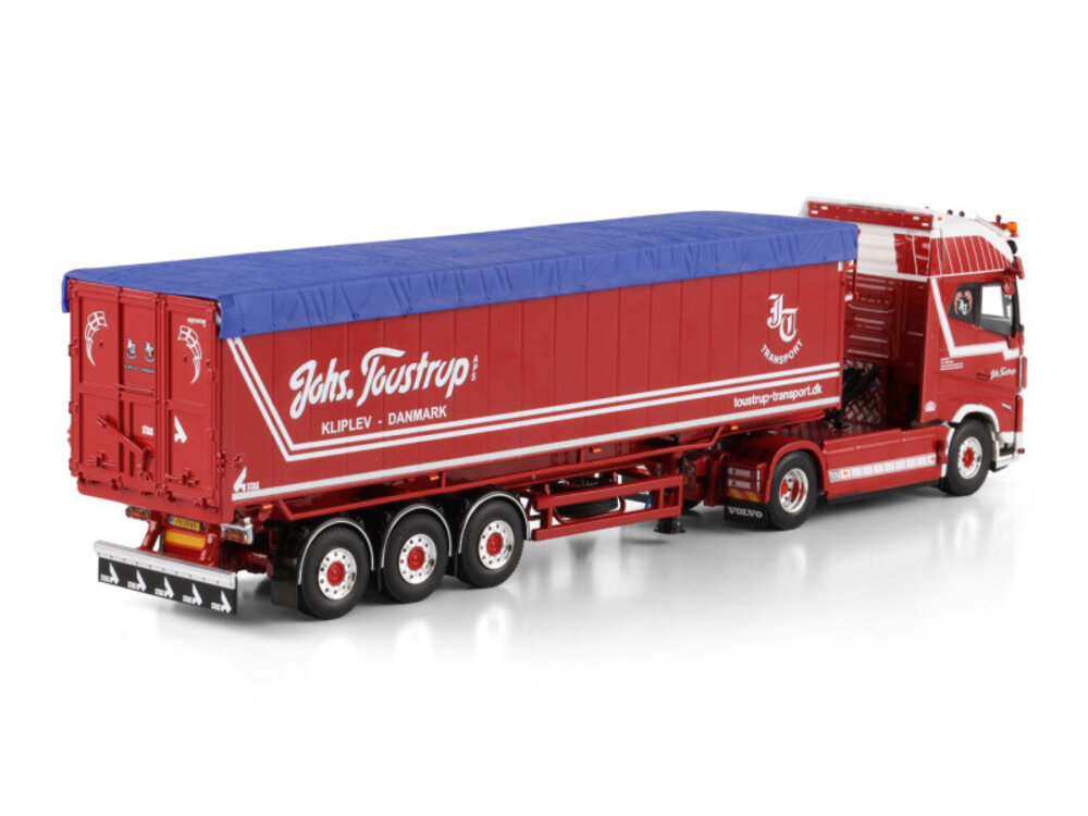 WSI WSI Volvo FH aero Globetrotter XL 4x2 with 3-axle tipper volume trailer JOHS. TOUSTRUP