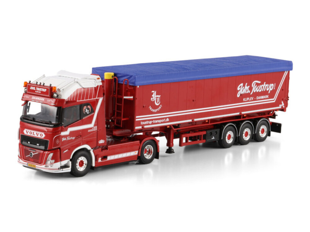 WSI WSI Volvo FH aero Globetrotter XL 4x2 with 3-axle tipper volume trailer JOHS. TOUSTRUP