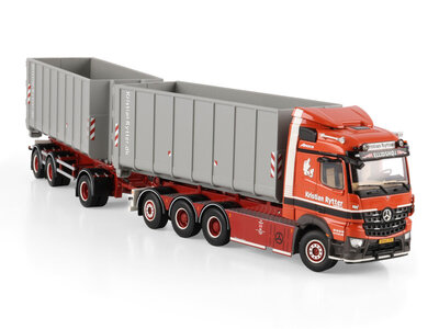 WSI WSI Mercedes-Benz Arocs MP4 Stream Space 8x4  with 7-axle riged truck with drawbar hooklift system + 2x 40m3 container KRISTIAN RYTTER
