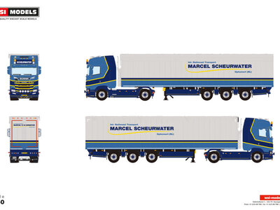 WSI WSI Scania S Highline 4x2 with 3-axle moving floor trailer MARCEL SCHREURWATER