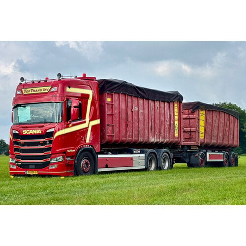 WSI WSI Scania R Highline 6x2 with 3-axle combi container truck with hooklift system + 2x 40m3 container TOP TRANS B.V.
