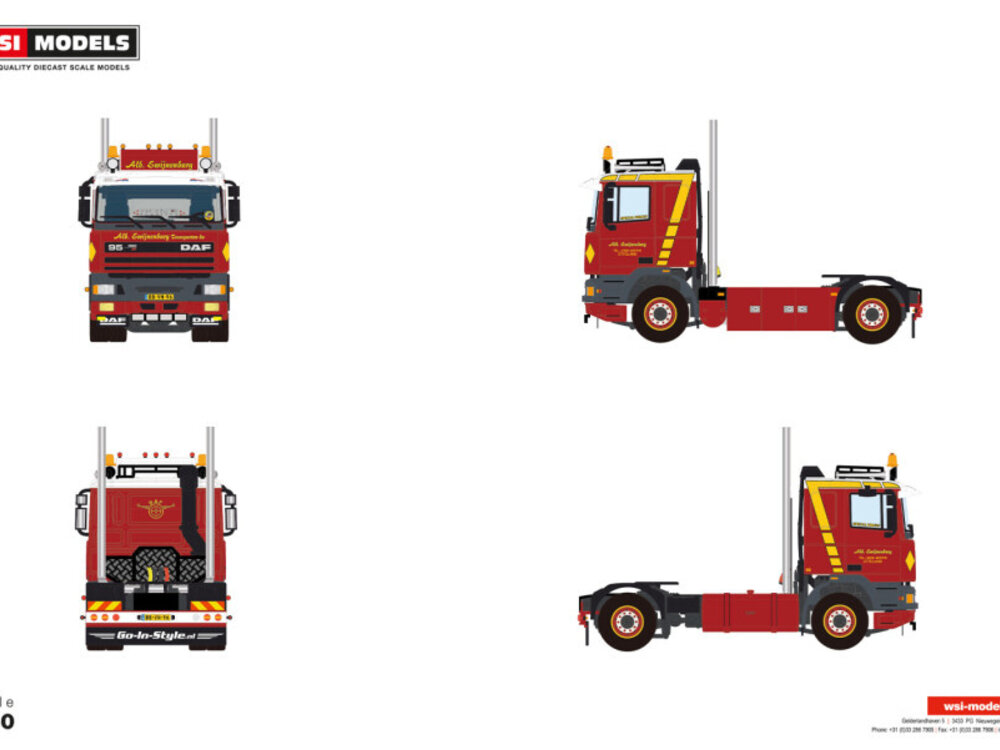 WSI WSI DAF 95 Comfort Cab 4x2 ALB. SWIJNENBURG